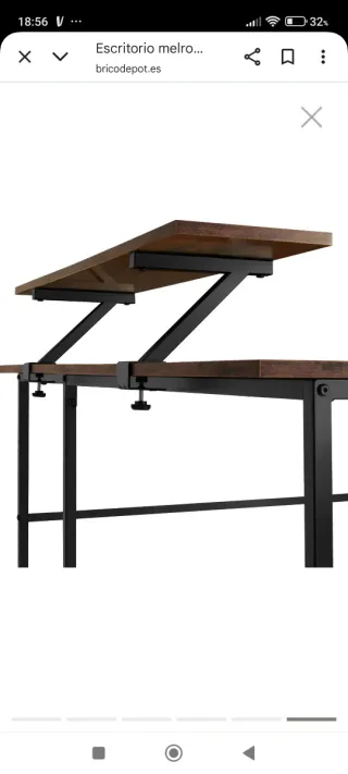 Escritorio mesa Oficina despacho Melrose Marrón