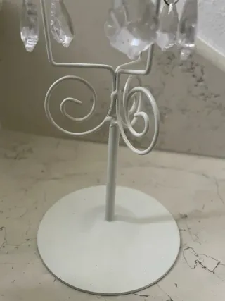 Porta candele decorativo in metallo