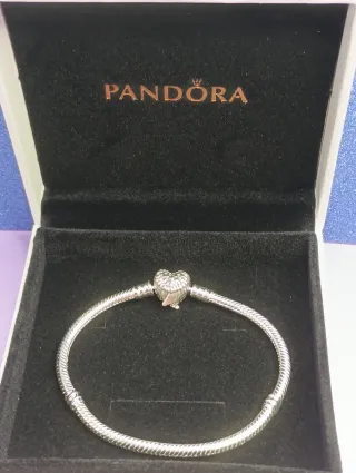 Pulsera Pandora Corazón Plata