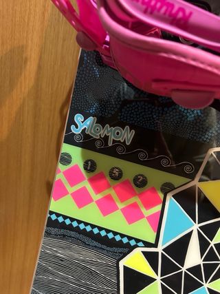 Tabla Snowboard Salomon&fijaciones+funda Burton