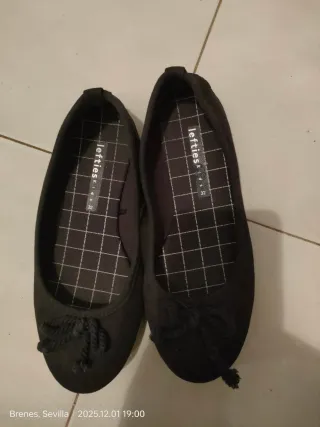 Bailarinas Lefties Niña Talla 32 Negras