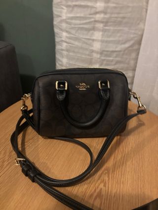 Bolso Coach Negro y Marrón