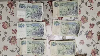 Lote  Billetes 500, 1000, 2000 y 5000 Pesetas Banc