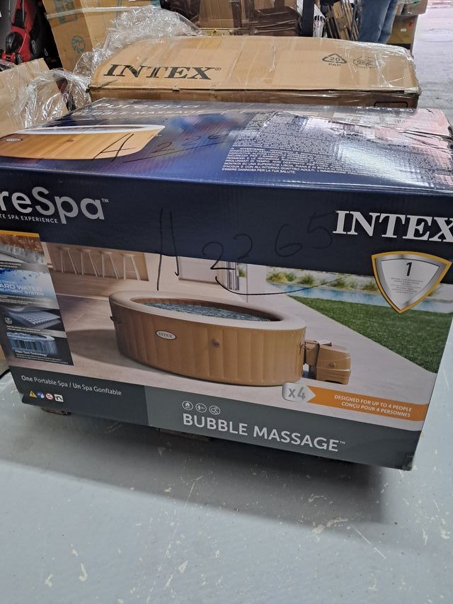 Intex 28426EX Spa hinchable, Beige, 4 Personas