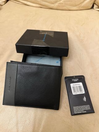 Portafoglio Piquadro nero e grigio