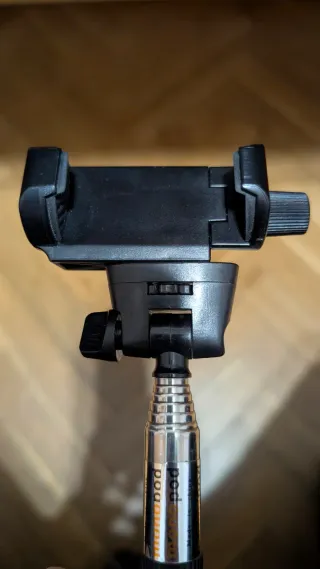 Palo selfie con soporte para móvil