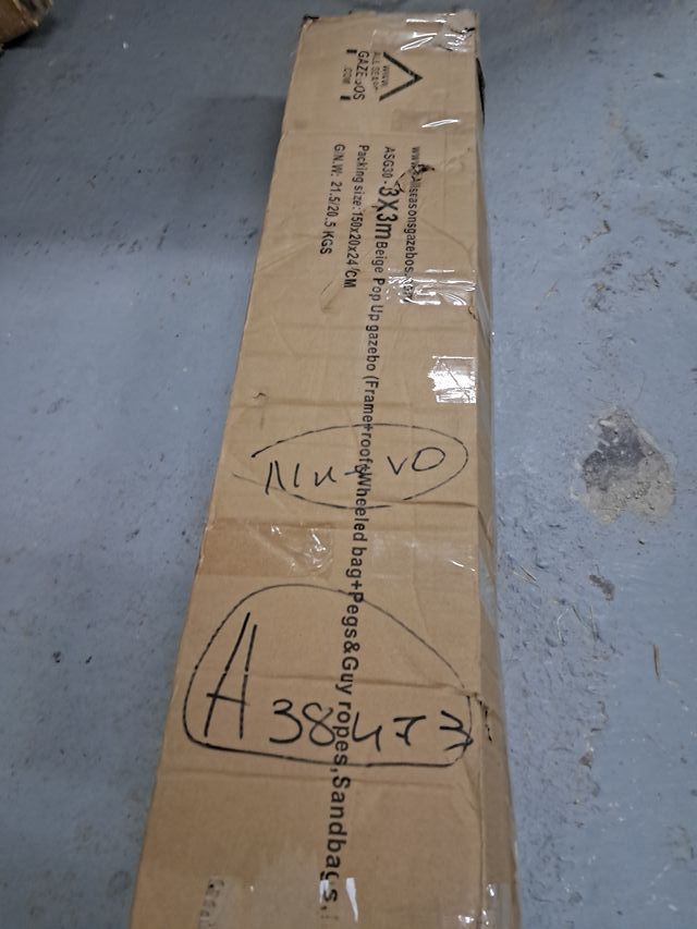 All Seasons Gazebos 3x3m Totalmente Impermeable Pop up Gazebo - Beige