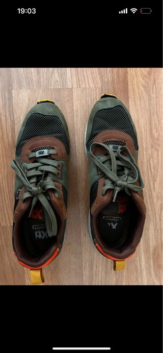 Zapatillas Xti Hombre Marrón/Verde