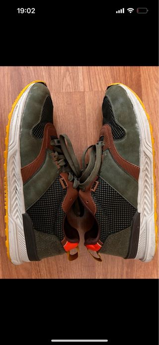 Zapatillas Xti Hombre Marrón/Verde