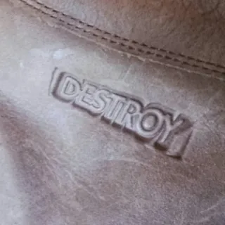 Botines Destroy de cuña, cuero y piel interior 40