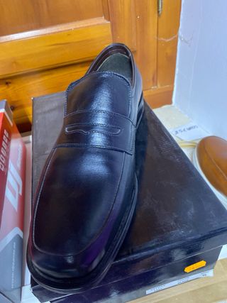 Mocasín de hombre negro talla 44