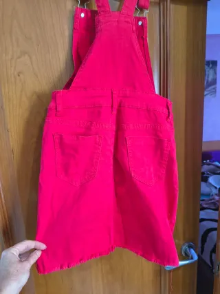 Peto/Falda vaquera roja