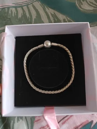 Pulsera Pandora Plata Trenzada