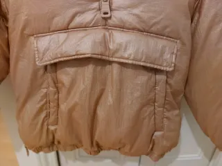 Abrigo Zara niña marrón dorado