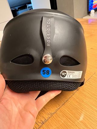 Casco sci Rossignol nero taglia 58