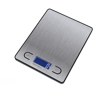 Báscula Digital de Cocina 5 kg Precisión 1 g Pantalla LCD Inox