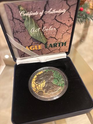 Moneda de Plata Aguila Tierra 1 Oz 2020