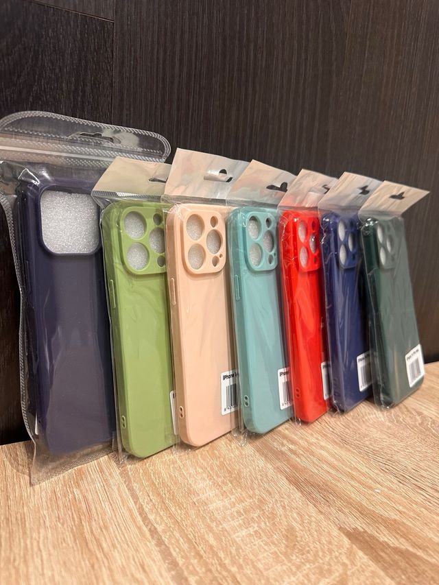 Fundas iPhone 14 Pro Max silicona colores NUEVAS
