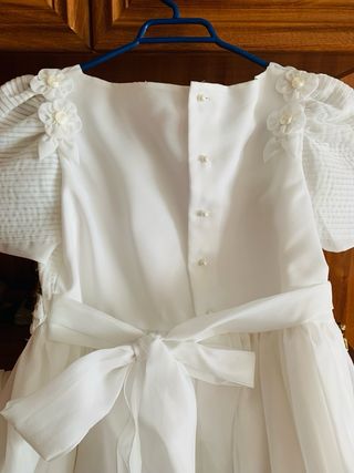 vestido comunión, talla 13, regalo diadema