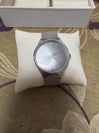 Reloj Lotus Mujer Plata y Rosa