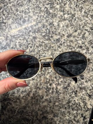 Gafas de Sol Prada Mujer Oro y Negro Original