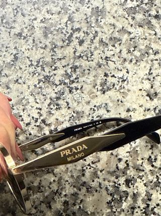 Gafas de Sol Prada Mujer Oro y Negro Original