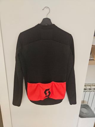 Chaqueta Scott RC Warm Hybrid Negra/Naranja