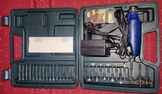 Minitaladro con maletín y accesorios