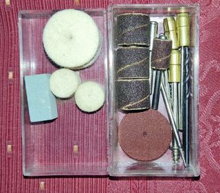 Minitaladro con maletín y accesorios