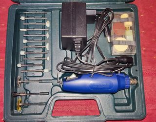 Minitaladro con maletín y accesorios