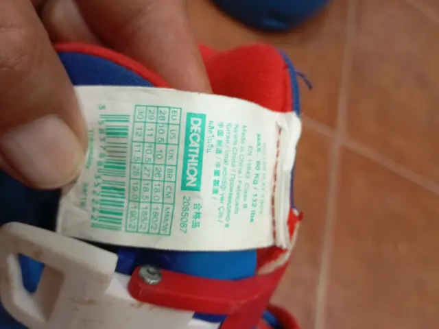 Patines en línea infantiles azules talla 28 a 30