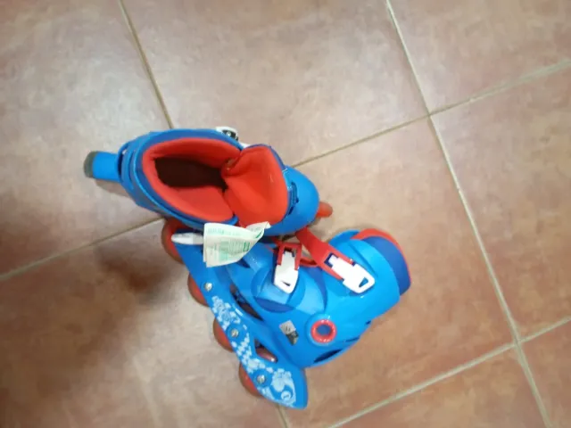 Patines en línea infantiles azules talla 28 a 30