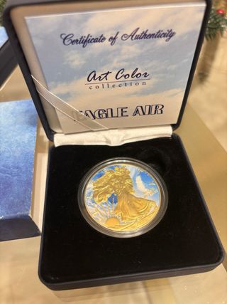 Moneda Plata Águila Aire 1 Onza 31.10g