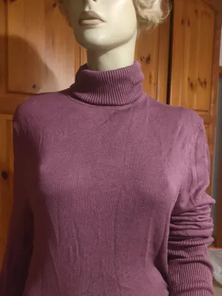 Abito donna collo alto lilla taglia unica