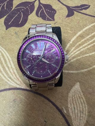 Reloj Mark Maddox Morado y Plateado