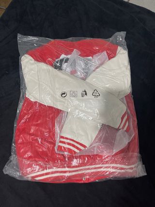 Chaqueta Letterman Roja y Blanca Talla XXL