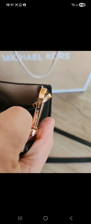 Bolso bandolera piel Michael Kors negro