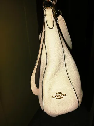 Bolso Coach Blanco Piel