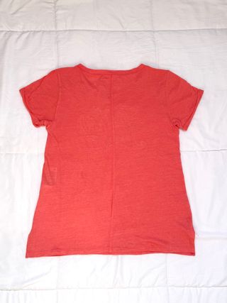 Camiseta Hollister Rosa coral Talla S