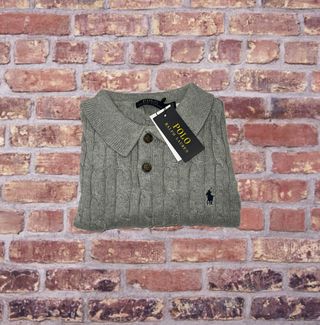 Polo Ralph Lauren Maglia Treccia Grigia