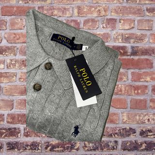 Polo Ralph Lauren Maglia Treccia Grigia