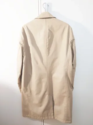 Gabardina Beige Reversible Nueva