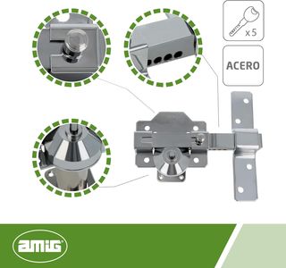 Amig - Cerrojo de seguridad para puertas - Acero -
