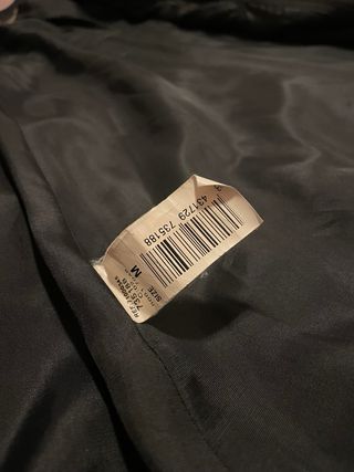 Abrigo fino mujer negro