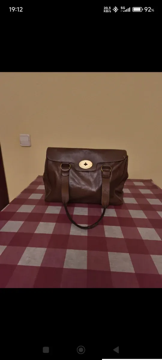 Bolso Adolfo Domínguez Cuero Marrón