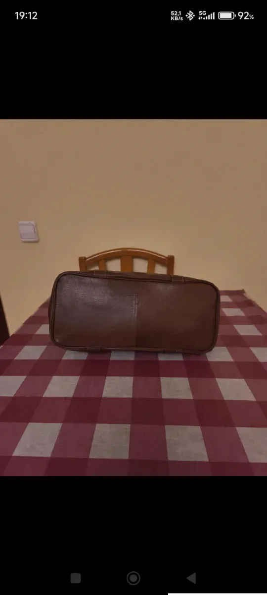 Bolso Adolfo Domínguez Cuero Marrón