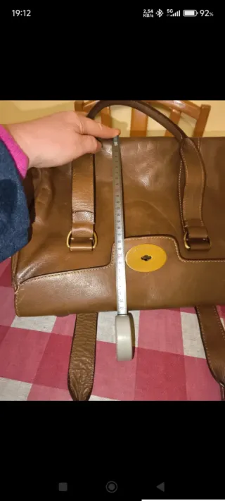 Bolso Adolfo Domínguez Cuero Marrón