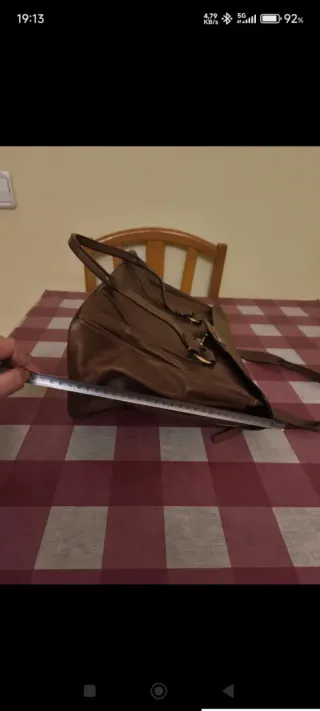 Bolso Adolfo Domínguez Cuero Marrón