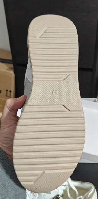 Sneakers Donna Memory Form Bianco Oro