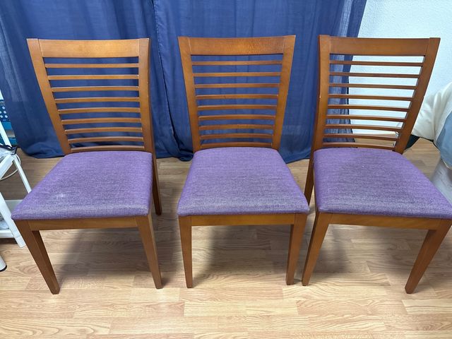 Juego de 3 sillas de comedor
